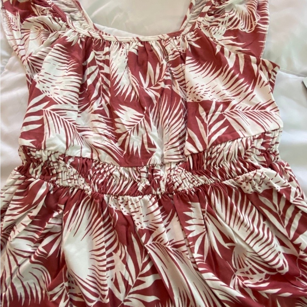 NWT Torrid Super Soft Square Neck Cinched Waist Babydoll Tank Size1x Dusty Rose - Picture 5 of 11